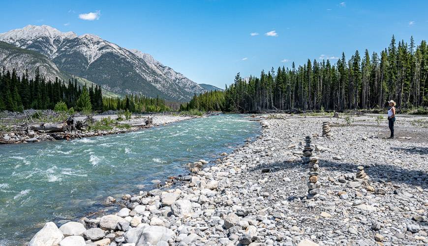 Our lunch spot was along this beautiful section of the Bow River