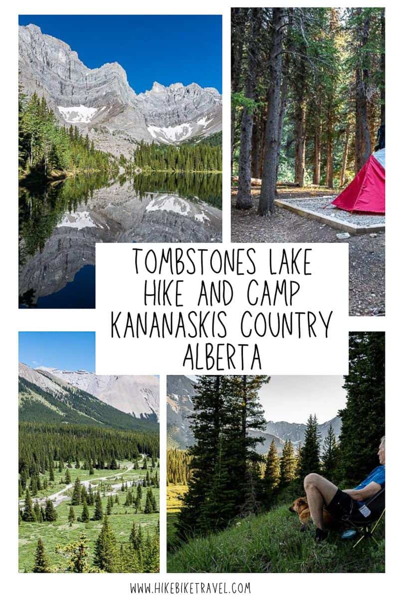 Tombstones Lake hike and camp in Kananaskis Country, Alberta
