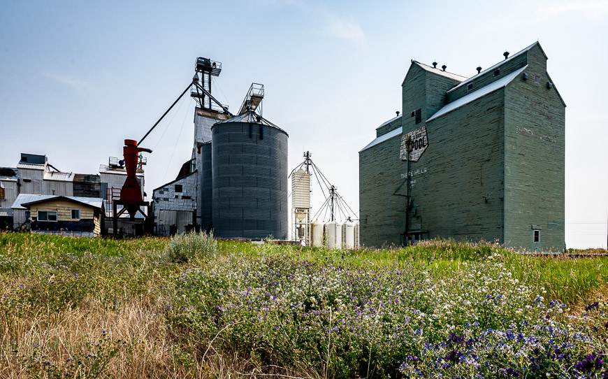 I always love looking for old grain elevators in Alberta