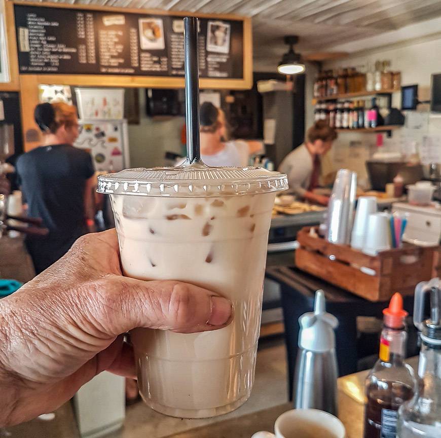 Iced chai from High Seas Coffee in Linden