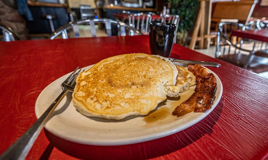 Large portion sizes at the LadySmith Cafe