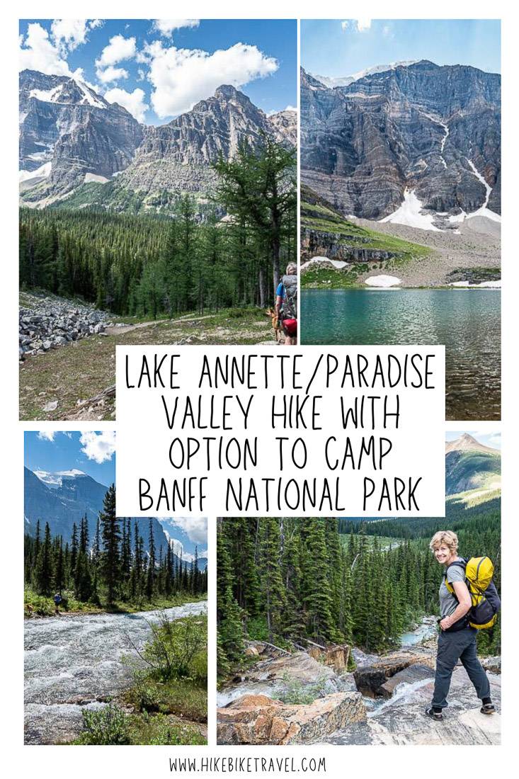 The Lake Annette - Paradise Valley hike with option to camp, Banff National Park