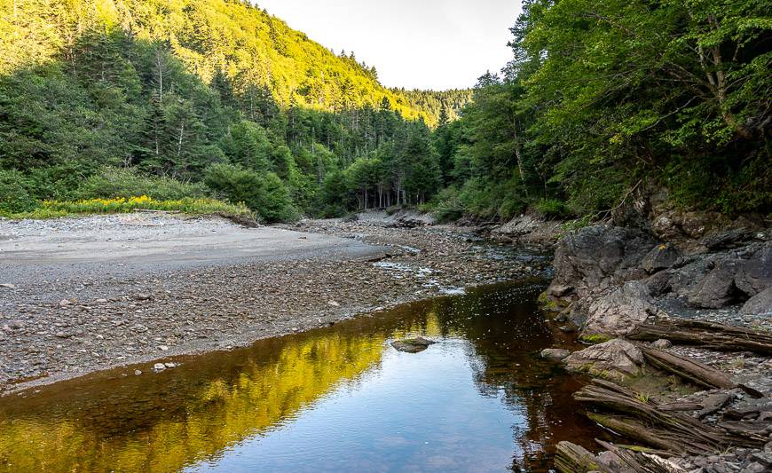 The campsite on Wolf Brook you're heading for 