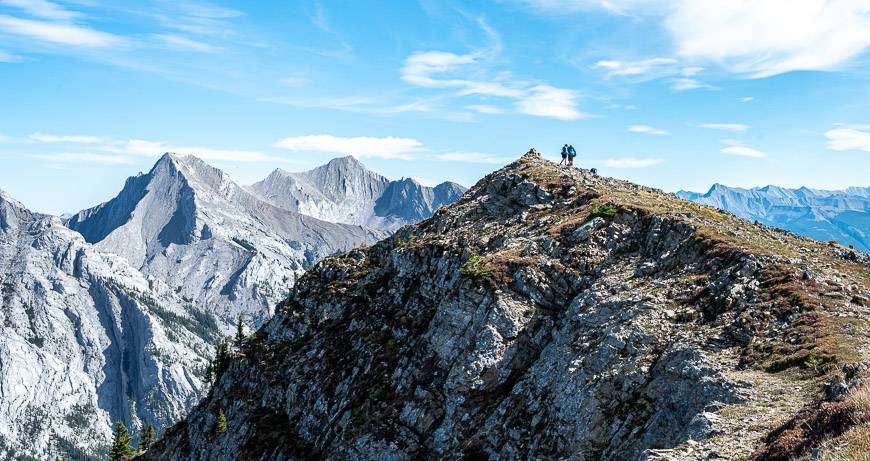 Looking to the summit cairn on the Pigeon Mountain hike