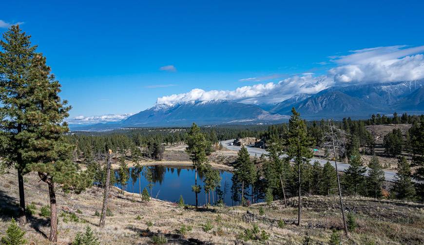 Hike or bike past this lake on the Padwan Trail