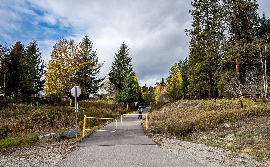 You'll find these yellow gates at intersections with roads