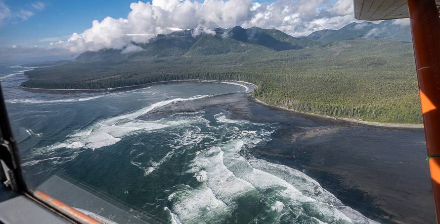A view of the Nootka Trail from the air
