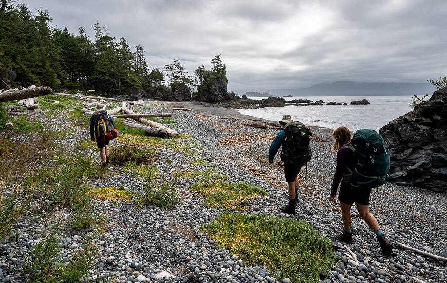 Easy but pretty hiking with lots of sea stacks on the last day