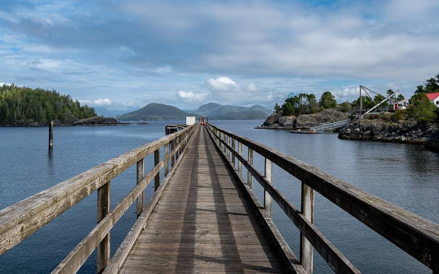 The dock used for boat and plane pickups