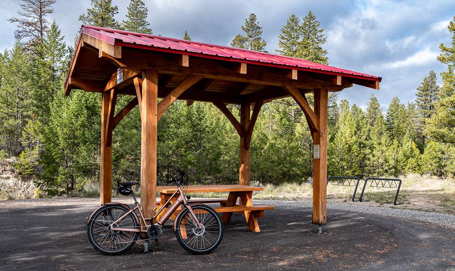 A picnic area at Wycliffe