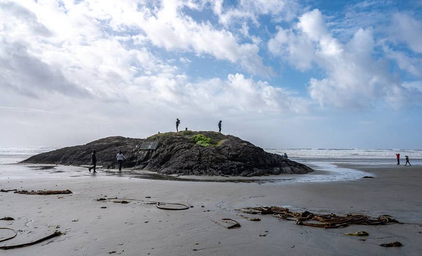 This spot on Long Beach is easy to access from the bike trail 