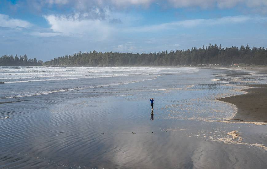 Beautiful Long Beach in Pacific Rim National Park at the end of the Nanaimo to Tofino drive