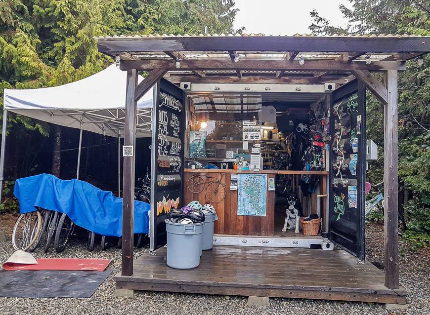 The Tofino Bike Company rents all types of bikes from cruisers to geared bikes and accessories like surf racks, and chariots