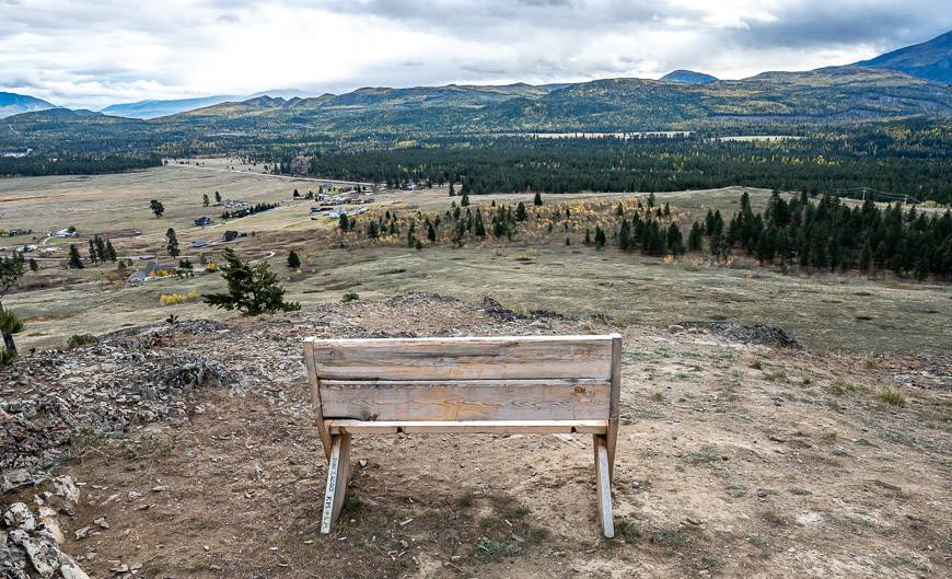 Benches looking off in another direction