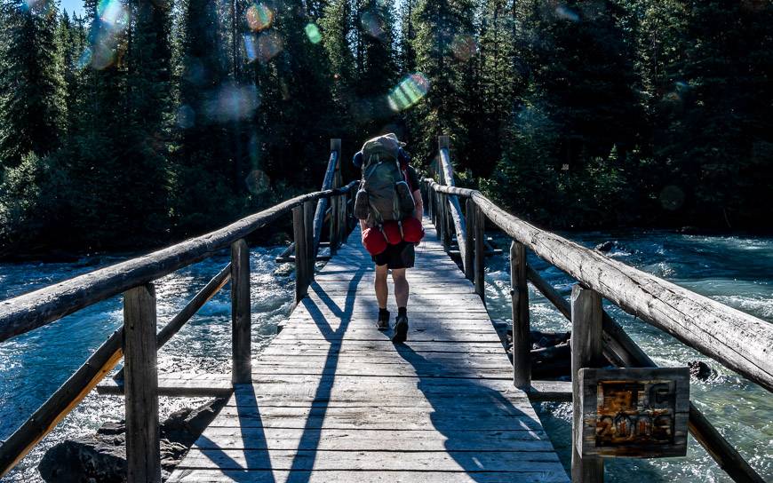 Crossing the North Fork Brazeau River