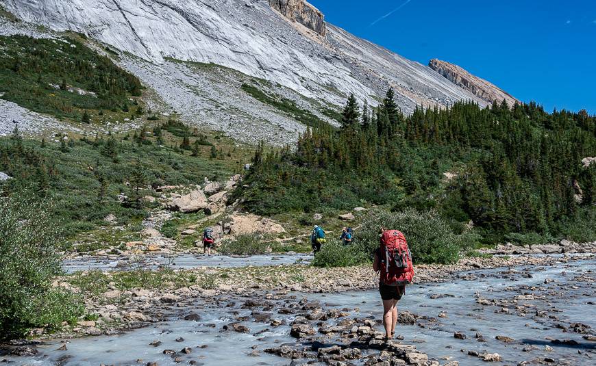 Crossing the Brazeau River