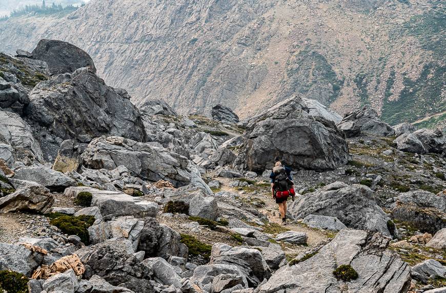 A look at the boulders you hike by on the way to and from Four Point Campground