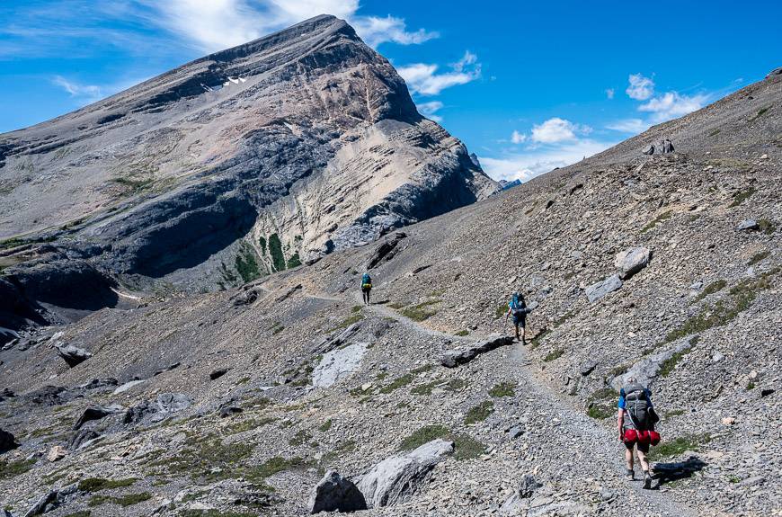 Heading up through the rock towards Four Point Campground