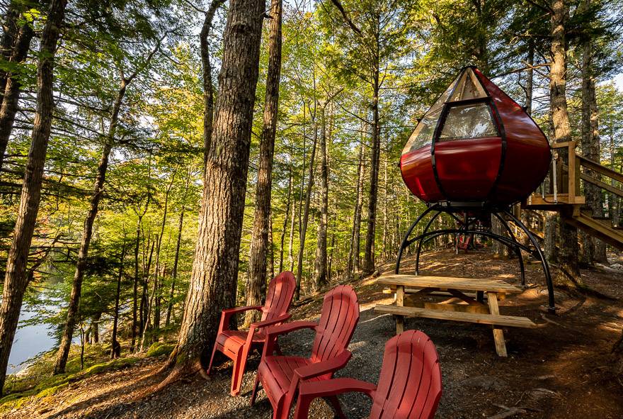 The Oasis set-up in Kejimkujik National Park