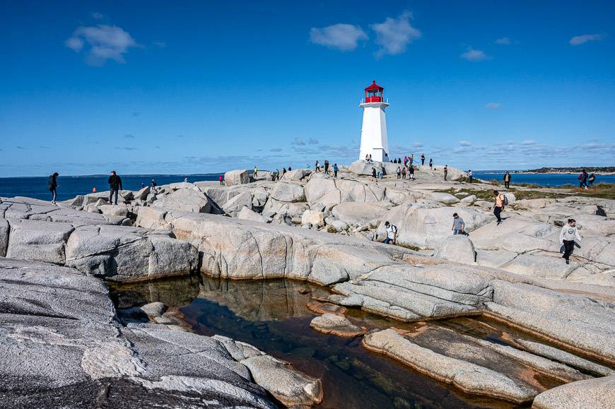 It's hard to get the lighthouse at Peggy's Cove all to yourself