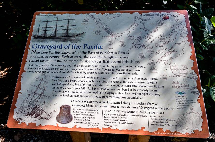 The western shore of Vancouver Island is called The Graveyard of the Pacific