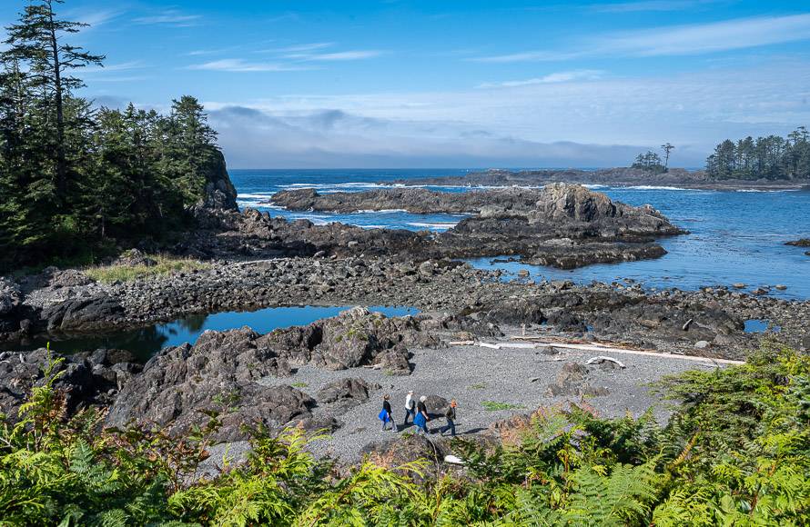 One of the beaches you can access as you walk the Lighthouse Loop Trail