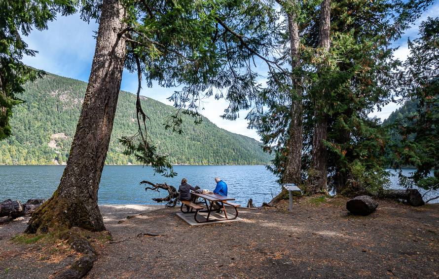 The Beaufort picnic site offers a nice break on the Nanaimo to Tofino drive