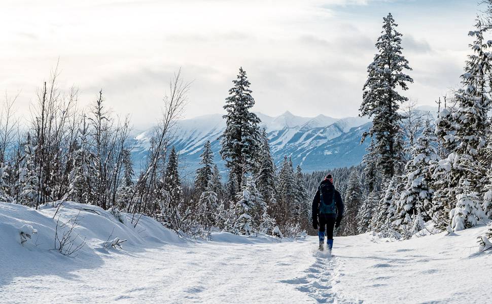 You can see over to Kicking Horse Mountain Resort