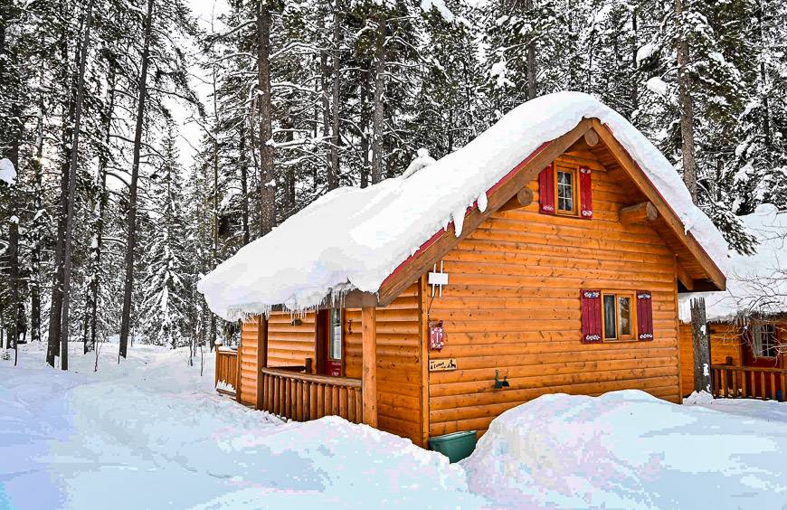 Our super cozy cabin at Baker Creek