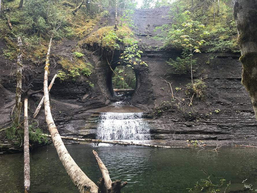 The Hole in the Wall near Port Alberni is a worthwhile stop on the Nanaimo to Tofino drive