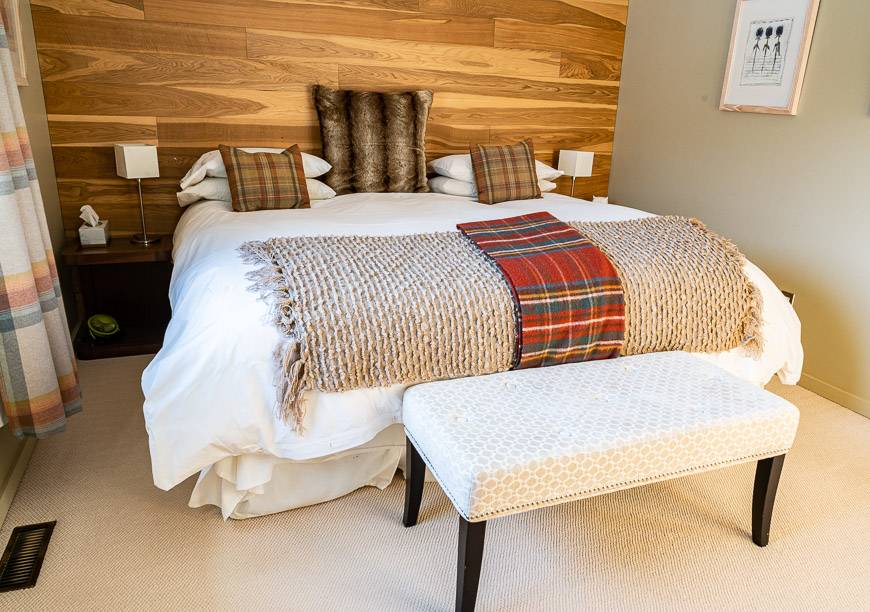 The bedrooms have a few Scottish touches