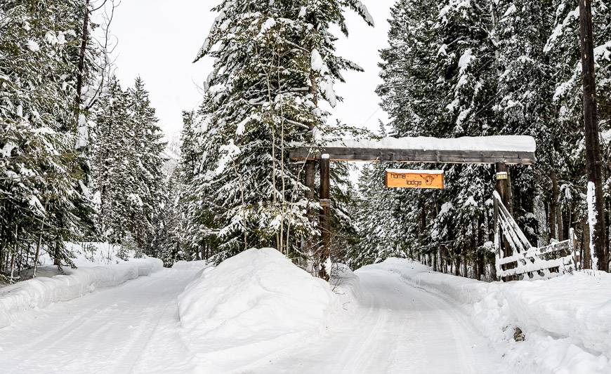 The entrance to the Home Lodge