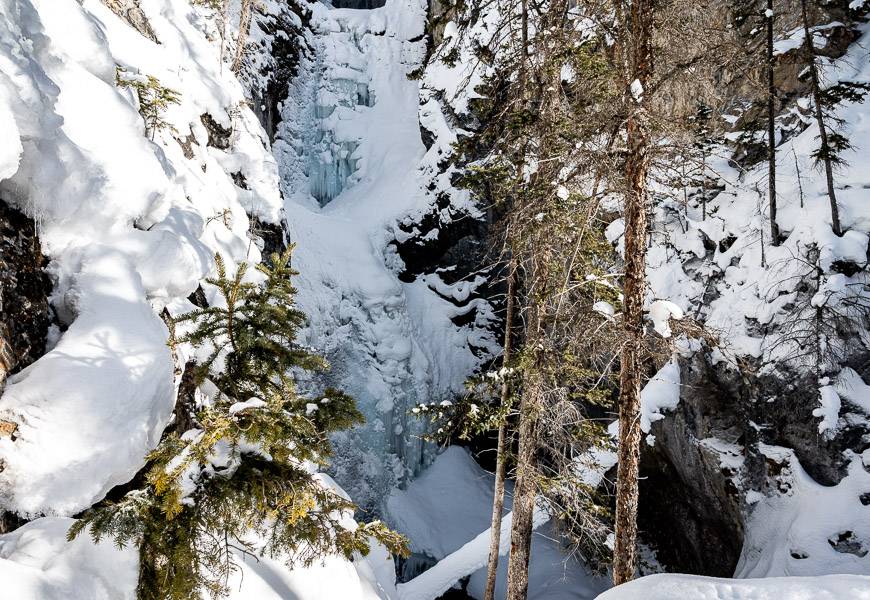 Silverton Falls in winter