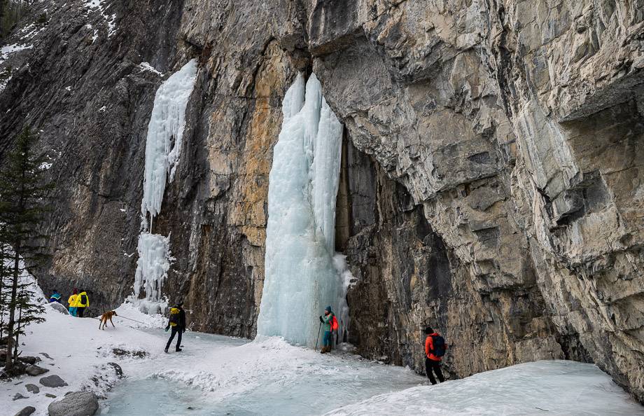 The icefalls were far bluer this year than last