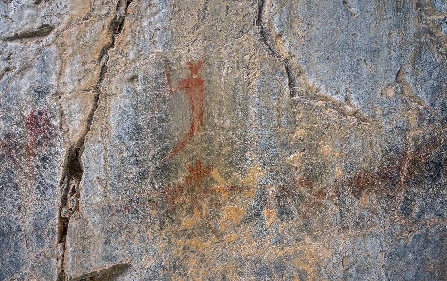 Pictographs in Grotto Canyon