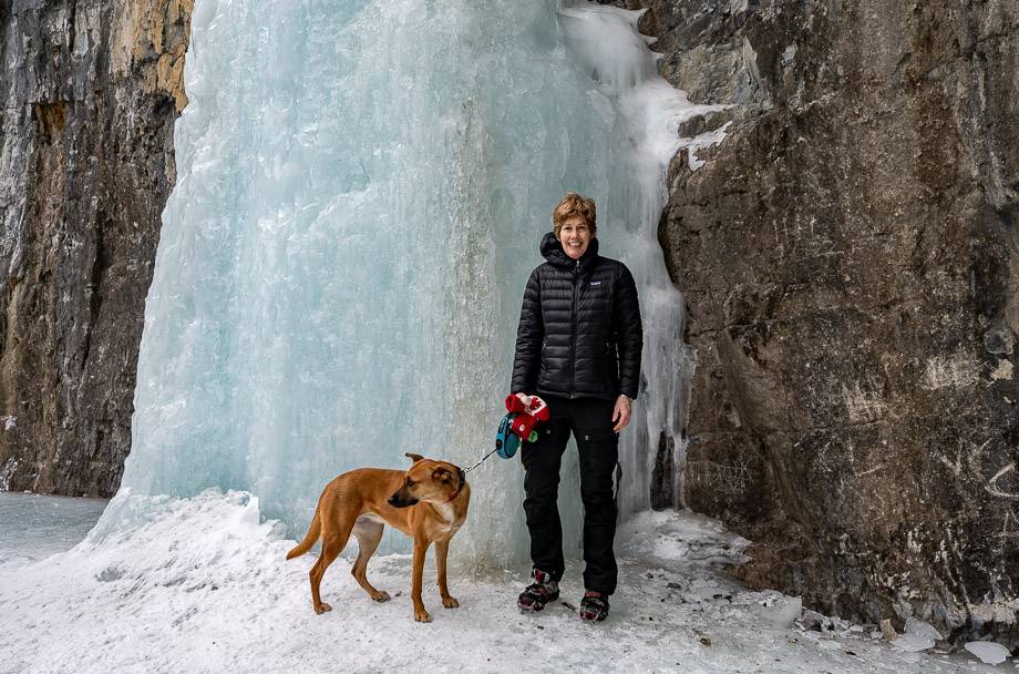 We did take our dog and she had no problem on the ice