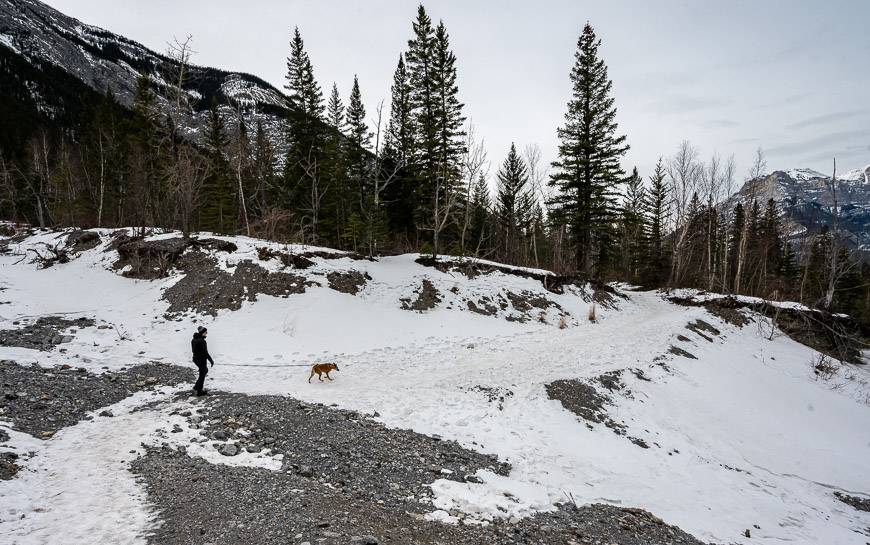 The first of the gravel gulleys you cross