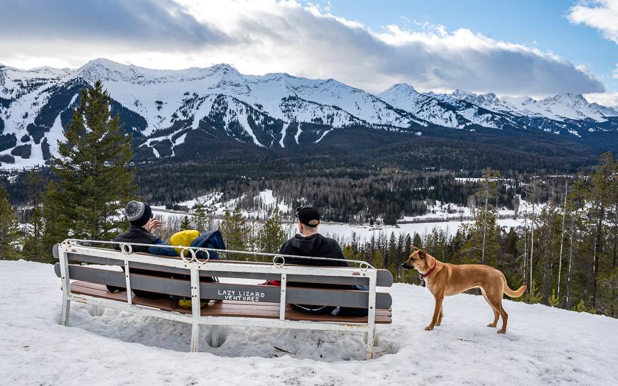 Views over to Fernie Alpine Resort from the hut on the Montane Trail