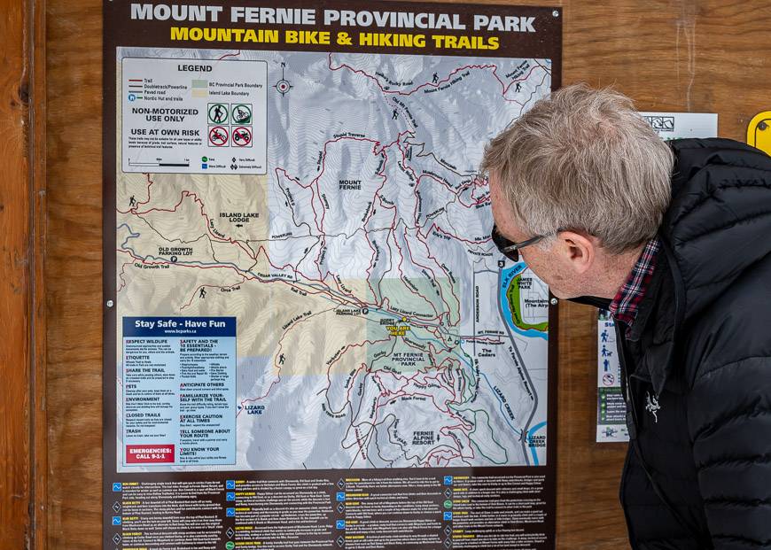 Fernie winter hikes in Mt. Fernie Provincial Park