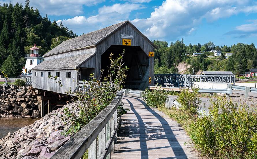 The only place in the world I believe where you can get two covered bridges and a lighthouse in one shot