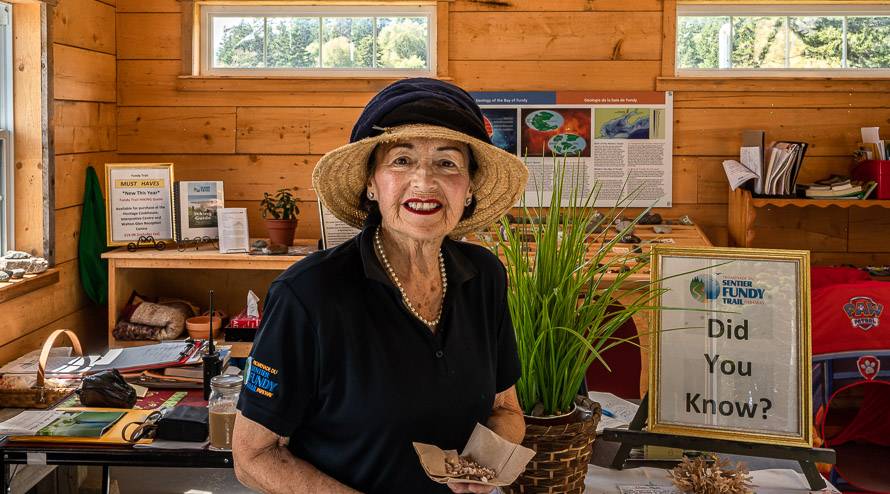 Beverly Franklin, Dr. Franklin's daughter and tireless volunteer at the Long Beach Interpretive Centre