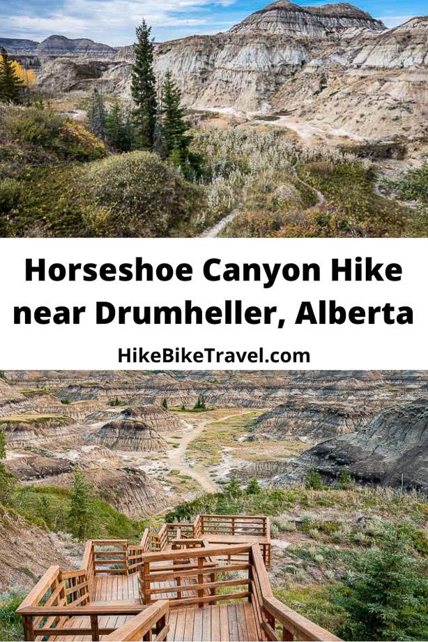 The Horseshoe Canyon hike near Drumheller, Alberta