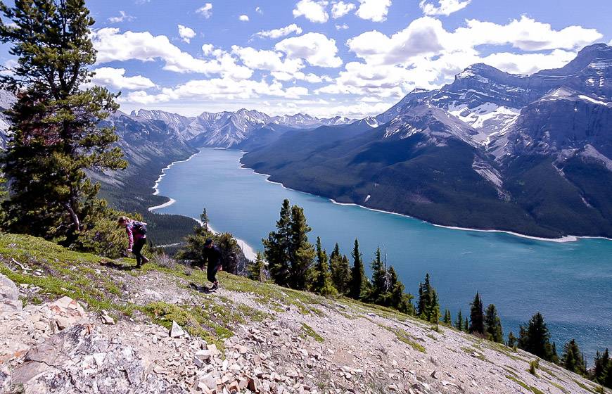 You could do a side-trip from some of the campsites to climb up Aylmer Lookout