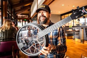 Industrial designer Scott Seelye offers injection molded, polycarbonate reinforced guitars, banjos and ukuleles