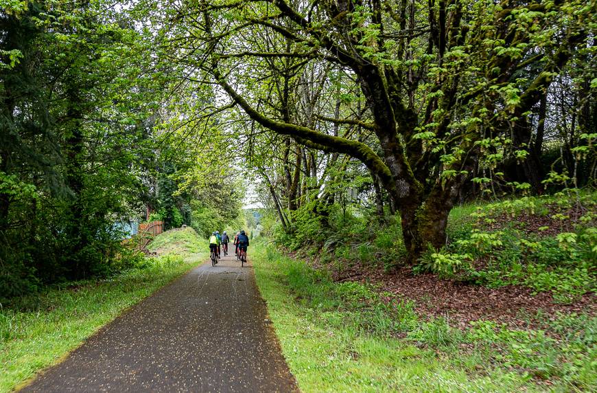 Fast family-friendly biking on miles of dedicated bike trail