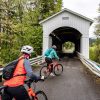 Covered bridge bike ride in Lane County