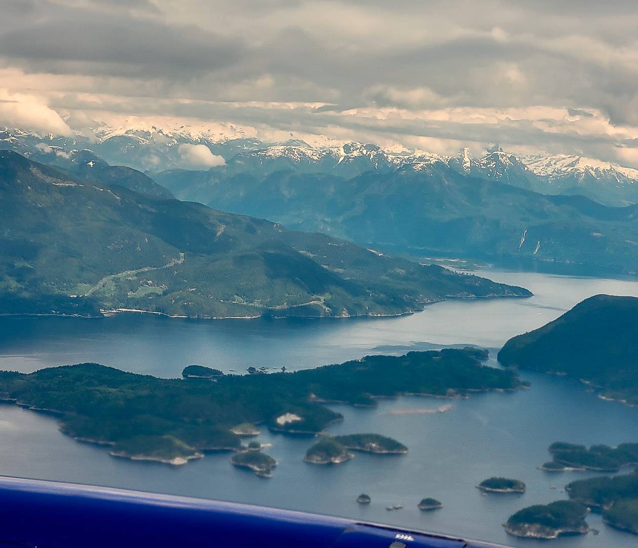 The view on my flight from Vancouver to Powell River