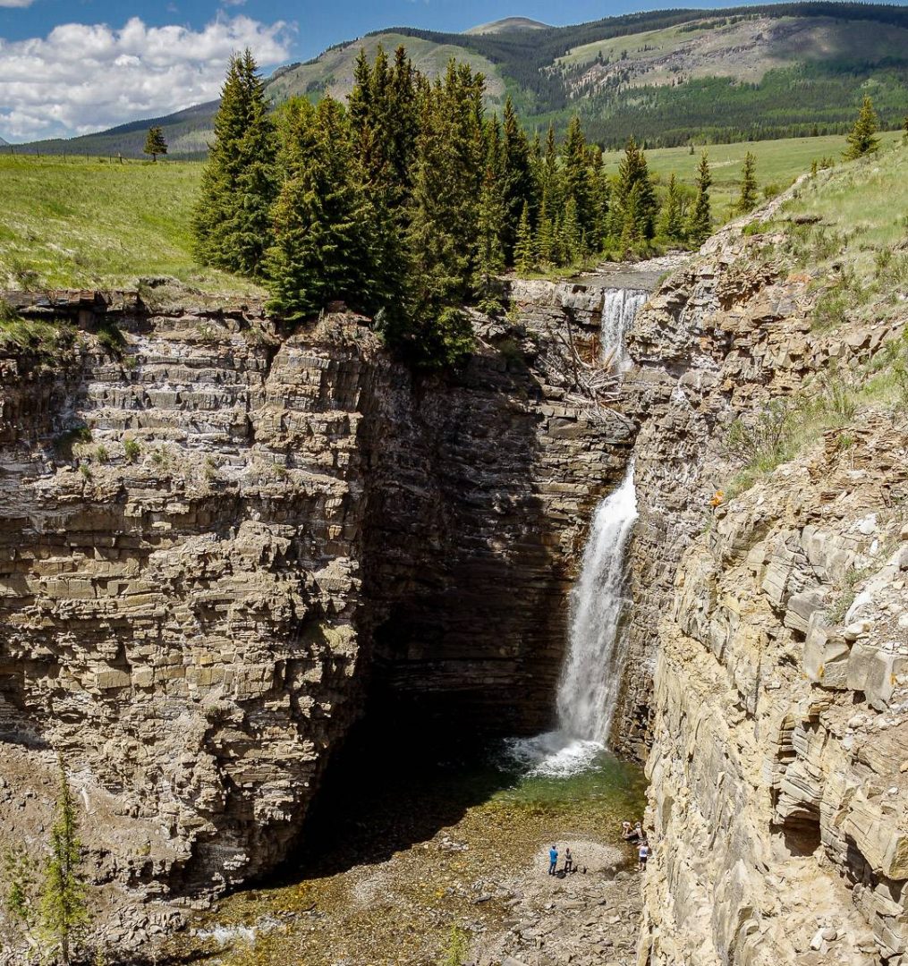 Big Horn Falls on Ya Ha Tinda Ranch