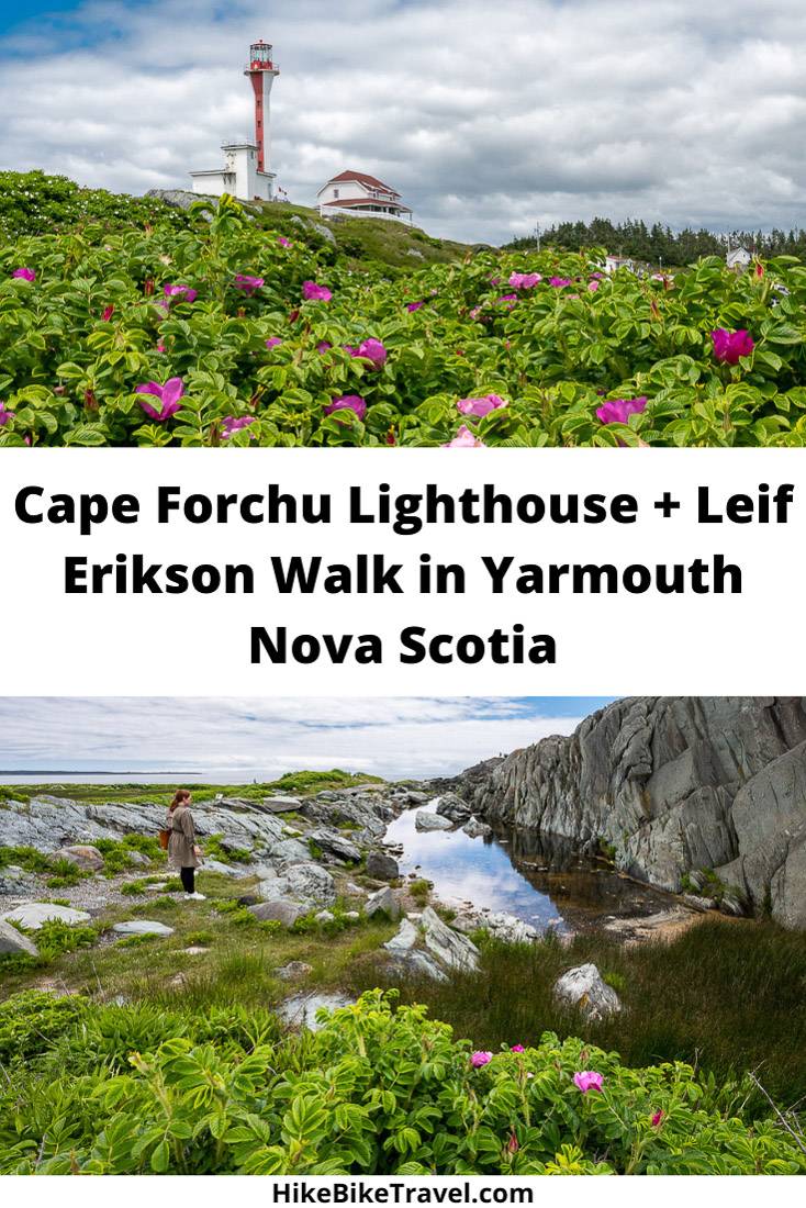 Cape Forchu Lighthouse - Leif Ericson walk in Yarmouth, Nova Scotia