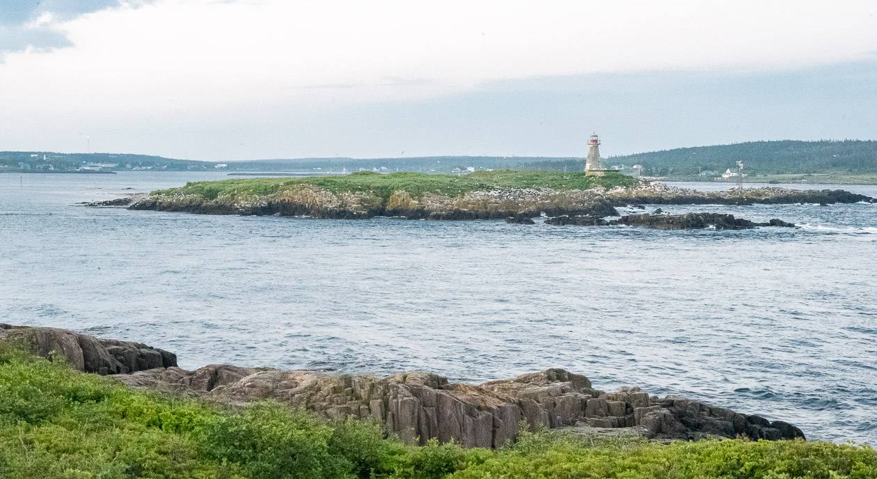 Looking out to the Peter Island Lighthouse